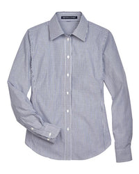 Devon & Jones Women' Crown Collection® Banker Stripe Woven Dress Shirt