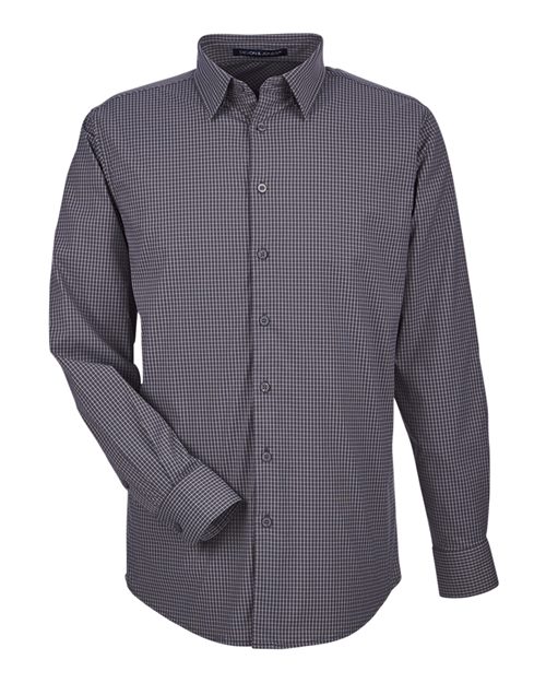Devon & Jones Men' CrownLux Performance® Tonal Mini Check Woven Dress Shirt