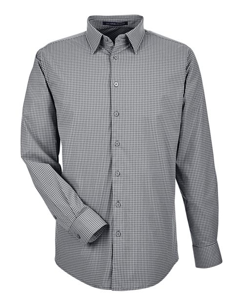 Devon & Jones Men' CrownLux Performance® Tonal Mini Check Woven Dress Shirt