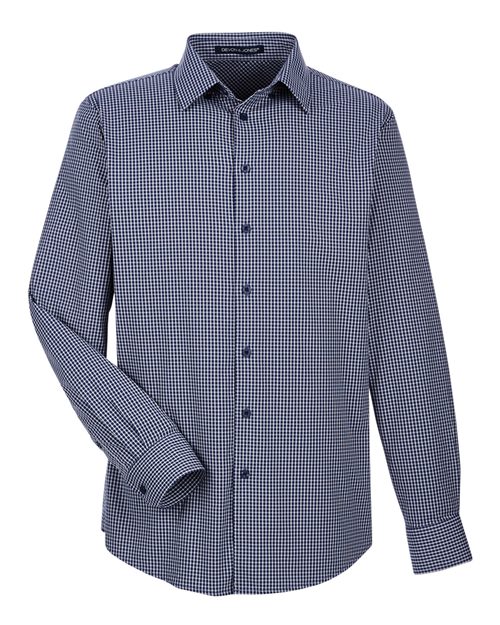 Devon & Jones Men' CrownLux Performance® Tonal Mini Check Woven Dress Shirt