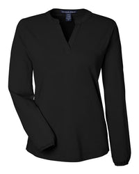 Devon & Jones Women's Raleigh Half-Placket Knit Top
