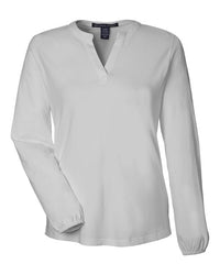 Devon & Jones Women's Raleigh Half-Placket Knit Top