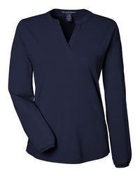 Devon & Jones Women's Raleigh Half-Placket Knit Top