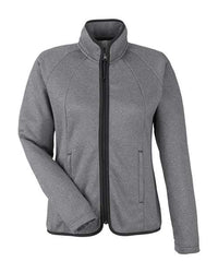CORE365 - Women's Venture Heathered Stripe Full-Zip Jacket