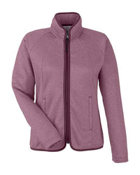 CORE365 - Women's Venture Heathered Stripe Full-Zip Jacket