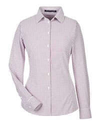 Devon & Jones Women's CrownLux Performance® Micro Windowpane Woven Dress Shirt