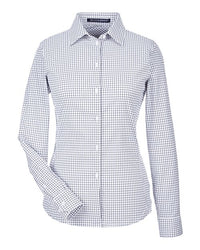 Devon & Jones Women's CrownLux Performance® Micro Windowpane Woven Dress Shirt