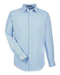 Devon & Jones Men' CrownLux Performance® Micro Windowpane Woven Dress Shirt