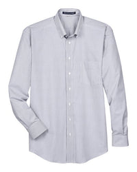 Devon & Jones Men' Crown Collection® Banker Stripe Woven Dress Shirt