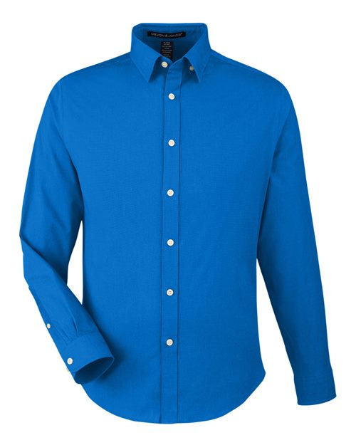 Devon & Jones Men' CrownLux Performance® Spencer Poplin Dress Shirt