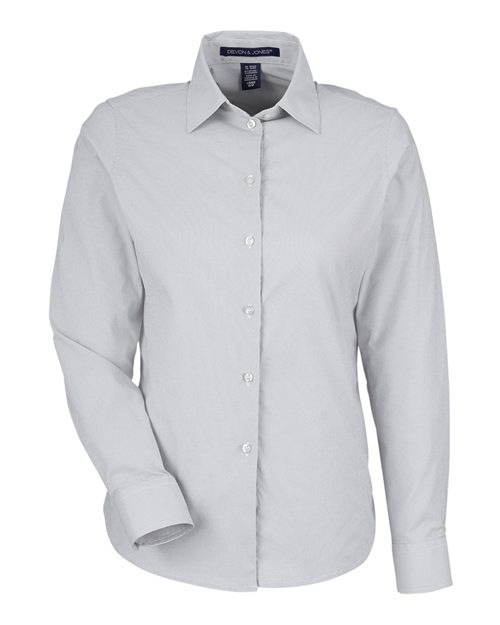 Devon & Jones Women's CrownLux Performance® Microstripe Dress Shirt