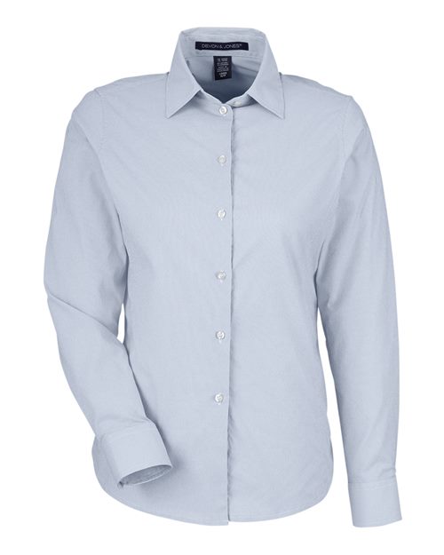 Devon & Jones Women's CrownLux Performance® Microstripe Dress Shirt