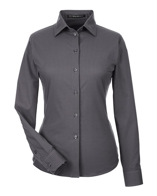 Devon & Jones Women's CrownLux Performance® Tonal Mini Check Woven Dress Shirt