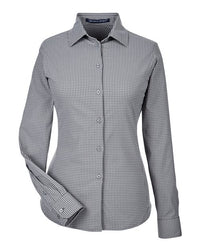 Devon & Jones Women's CrownLux Performance® Tonal Mini Check Woven Dress Shirt