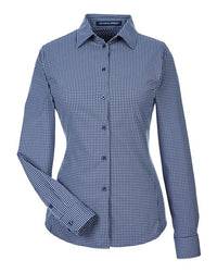 Devon & Jones Women's CrownLux Performance® Tonal Mini Check Woven Dress Shirt