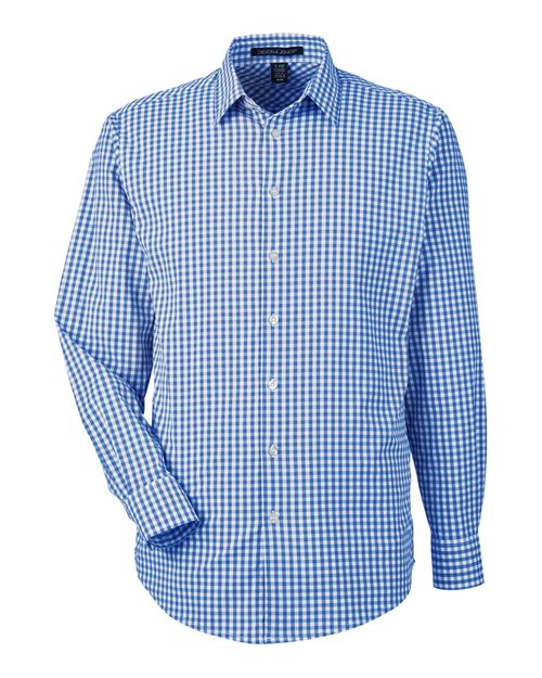 Devon & Jones Men' CrownLux Performance® Gingham Dress Shirt
