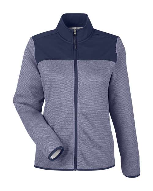 CORE365 - Women's Venture Heathered Stripe Hybrid Jacket