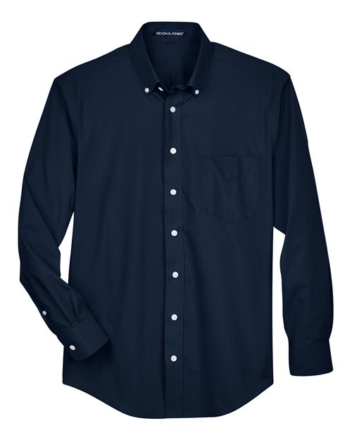Devon & Jones Men's Tall Crown Collection® Broadcloth Woven Dress Shirt