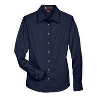 Women's Easy Blend™ Long Sleeve Twill Dress Shirt with Stain-Release
