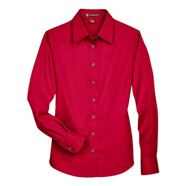 Women's Easy Blend™ Long Sleeve Twill Dress Shirt with Stain-Release