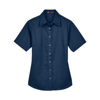 Women's Easy Blend™ Short Sleeve Twill Dress Shirt with Stain-Release