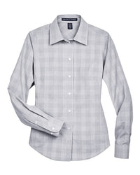 Devon & Jones Women' Crown Collection® Glen Plaid Woven Dress Shirt