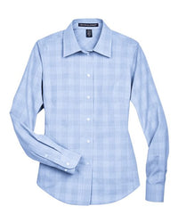 Devon & Jones Women' Crown Collection® Glen Plaid Woven Dress Shirt