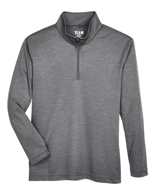 Youth Zone Sonic Heather Performance Quarter-Zip Pullover