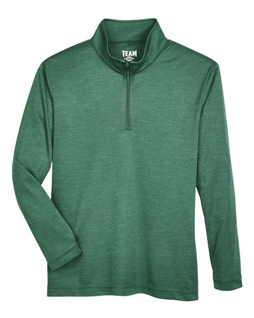 Youth Zone Sonic Heather Performance Quarter-Zip Pullover