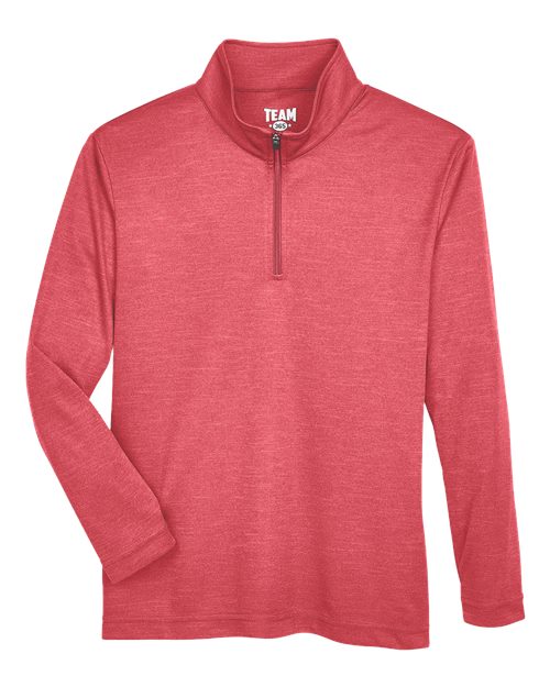 Youth Zone Sonic Heather Performance Quarter-Zip Pullover