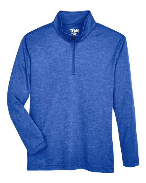 Youth Zone Sonic Heather Performance Quarter-Zip Pullover
