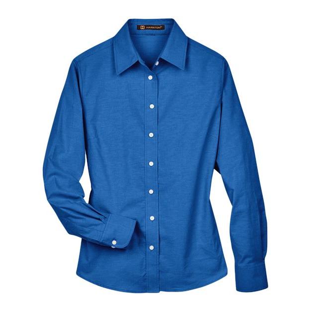 Women's Long Sleeve Oxford Dress Shirt