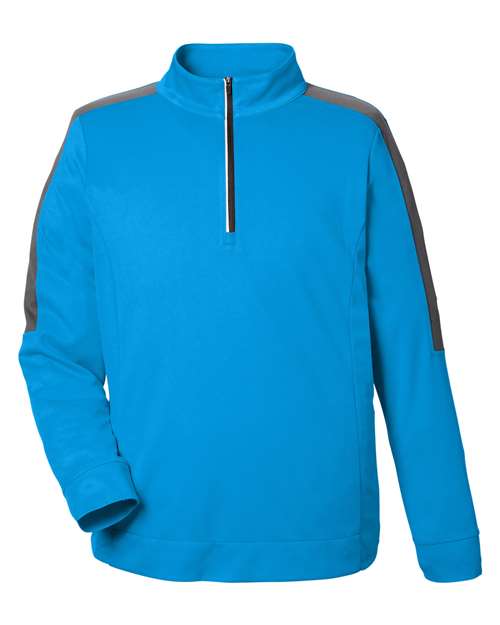 CORE365 - Men' Market Snag Protect Mesh Colourblock Quarter-Zip Pullover