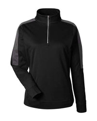 CORE365 - Women's Market Snag Protect Mesh Colourblock Quarter-Zip Pullover
