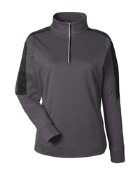 CORE365 - Women's Market Snag Protect Mesh Colourblock Quarter-Zip Pullover