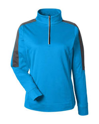 CORE365 - Women's Market Snag Protect Mesh Colourblock Quarter-Zip Pullover