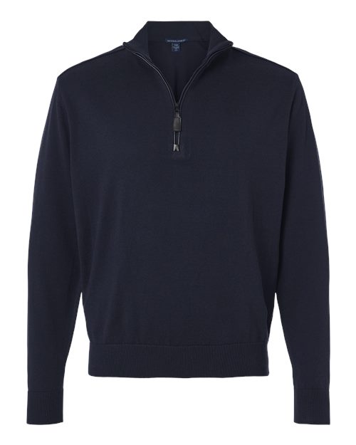 Devon & Jones Men' New Classics Quarter-Zip Sweater