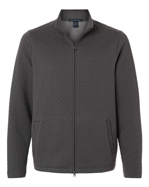 Devon & Jones Men' Berkley Textured Full-Zip Jacket