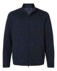 Devon & Jones Men' Berkley Textured Full-Zip Jacket