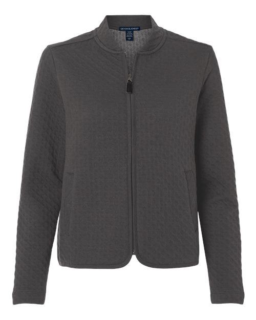 Devon & Jones Women's Berkeley Textured Full-Zip Jacket