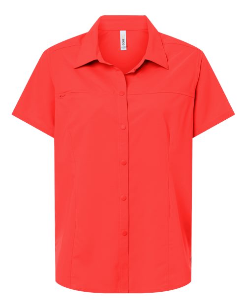 CORE365 - Women's UltraUVP Shoreline Short Sleeve Staff Shirt