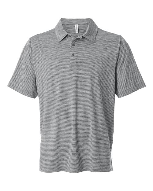 Men's Relay Heathered Stripe Polo