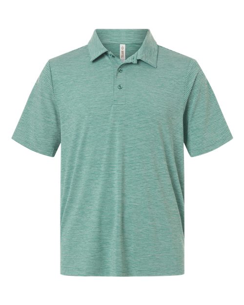 Men's Relay Heathered Stripe Polo