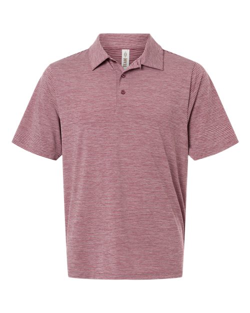 Men's Relay Heathered Stripe Polo