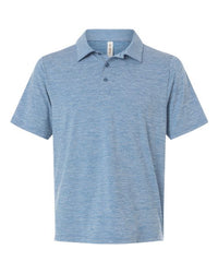Men's Relay Heathered Stripe Polo