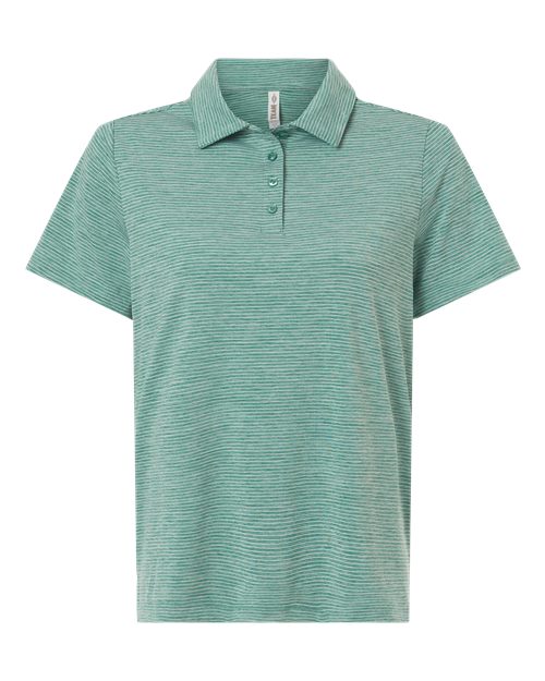 Women's Relay Heathered Stripe Polo
