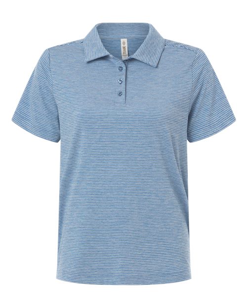 Women's Relay Heathered Stripe Polo