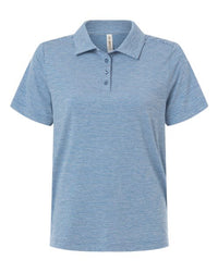 Women's Relay Heathered Stripe Polo