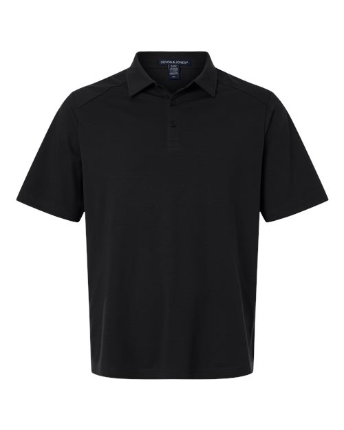 Devon & Jones Men' Seaton Pebble Textured Polo