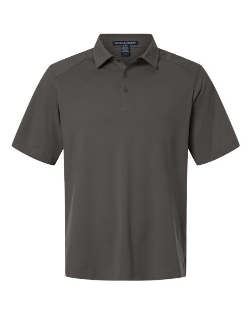 Devon & Jones Men' Seaton Pebble Textured Polo
